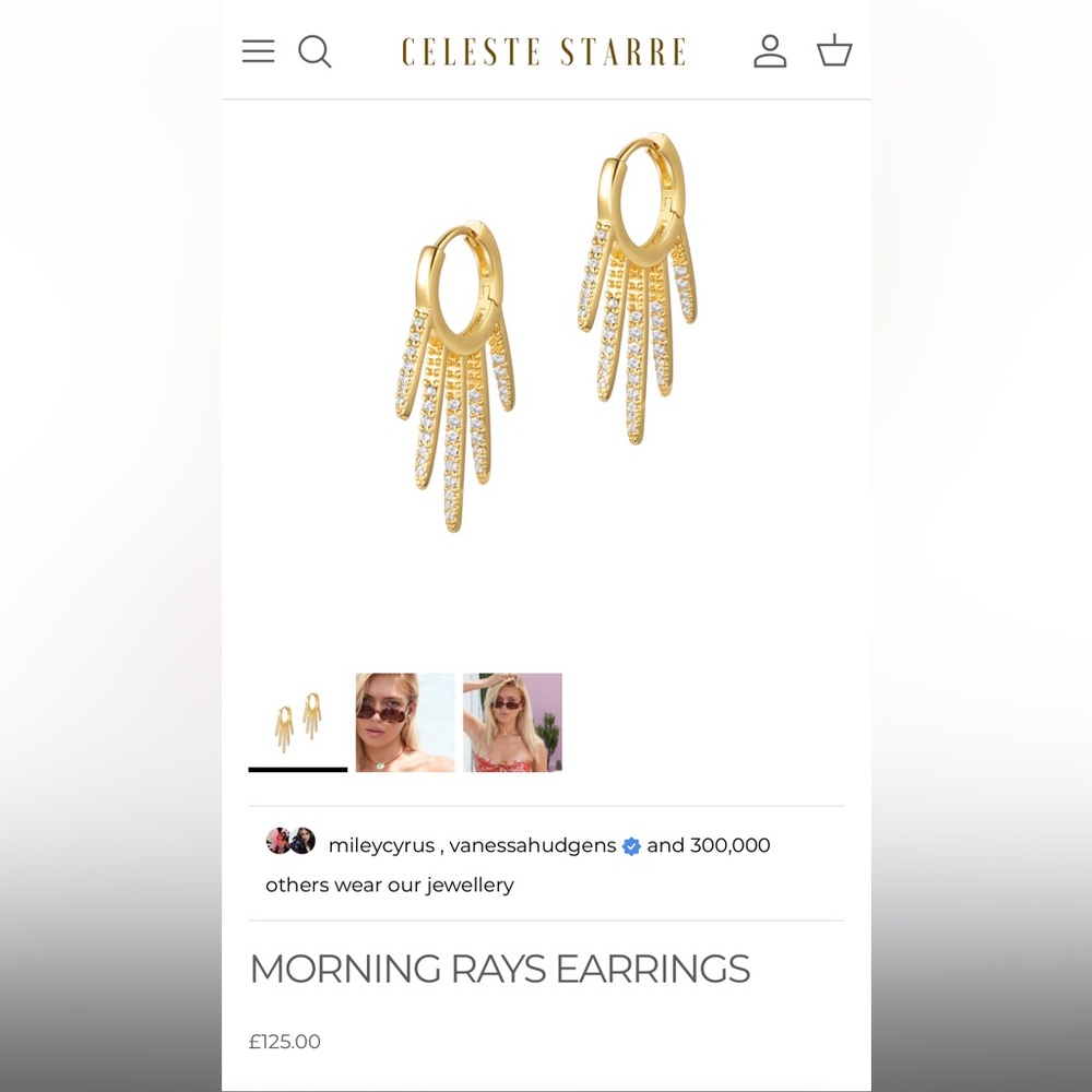 Morning Rays Earrings - Picture 2 of 2